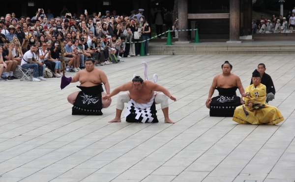 ■ 横綱による手数入が奉納されました